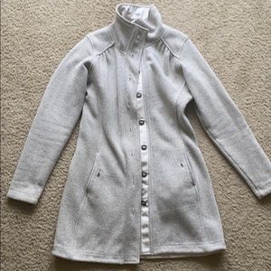 Mid Length Semi Lightweight Sweatshirt Jacket